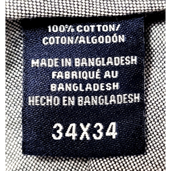 IZOD Blue Marlin Mens Pants Straight Leg Chino 34x34 Beach Life - Picture 6 of 8